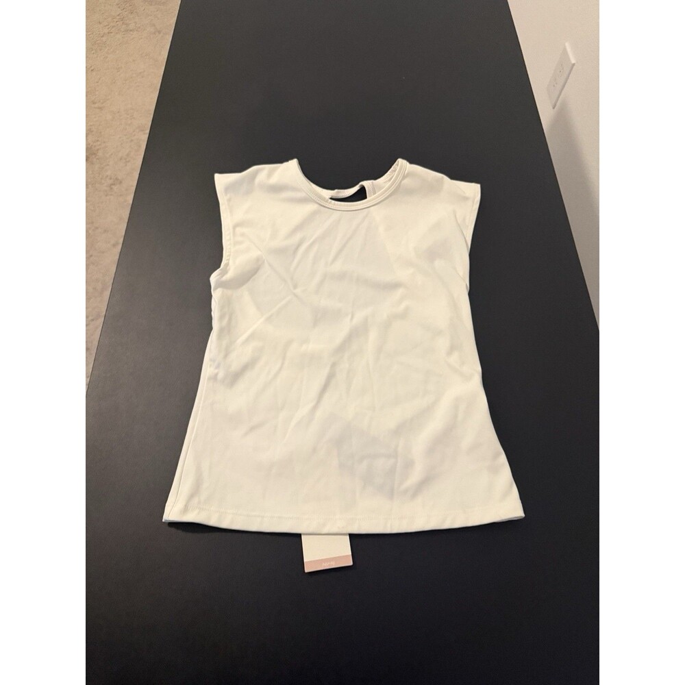 CALIA By Carie Inspire Open Back Tank Womens XS Pure White LYCRA Adaptiv NWT $58